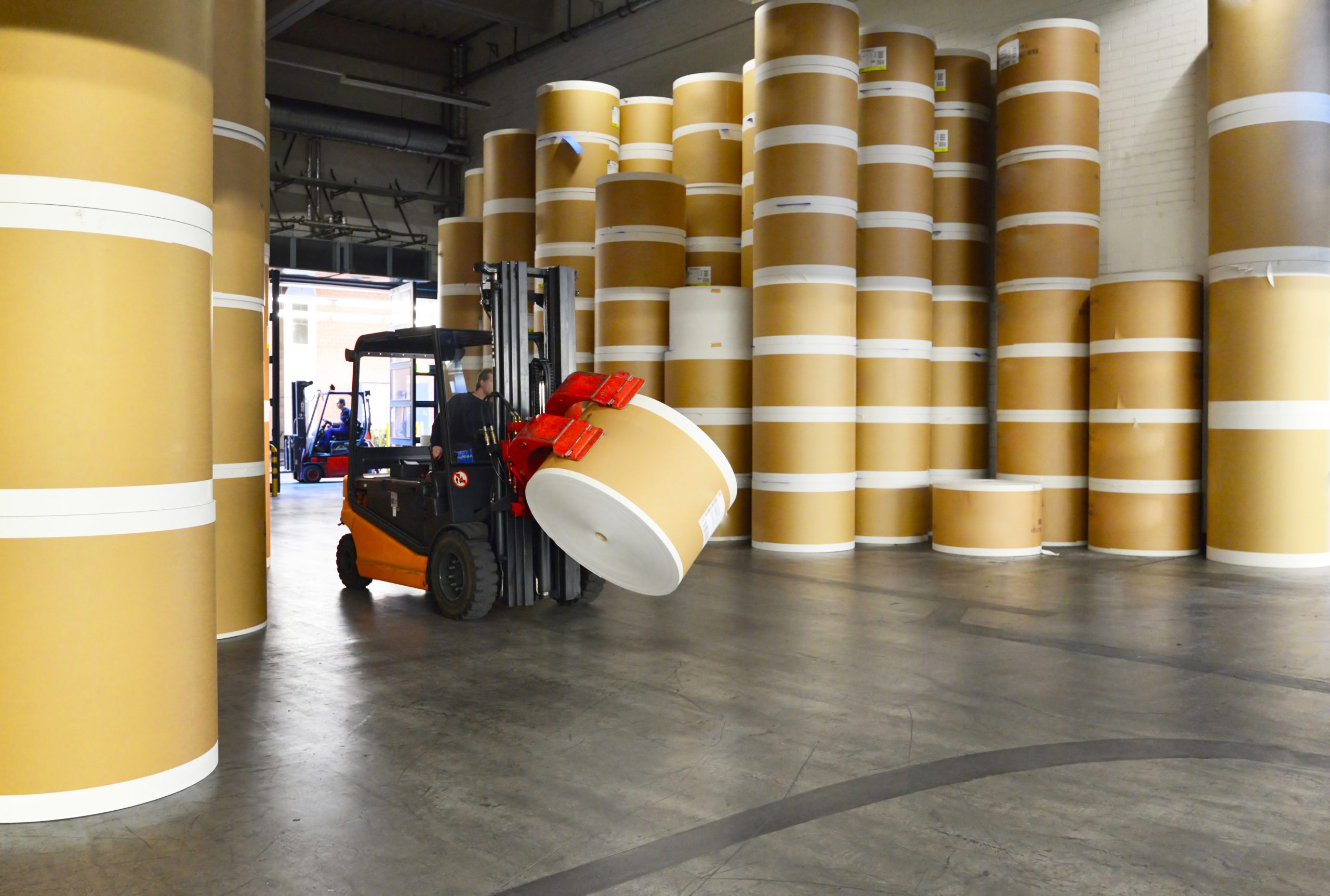 USXPorts Warehouse of Paper Rolls